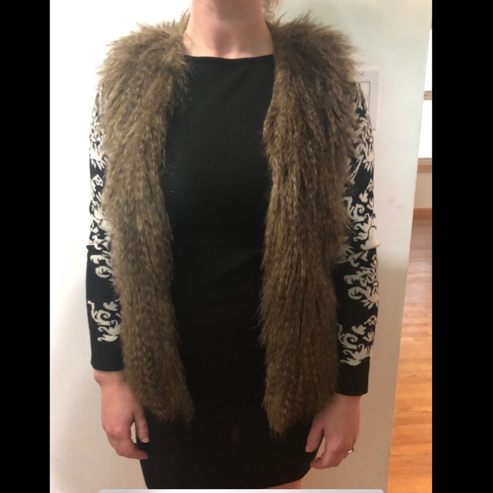 Faux fur vest